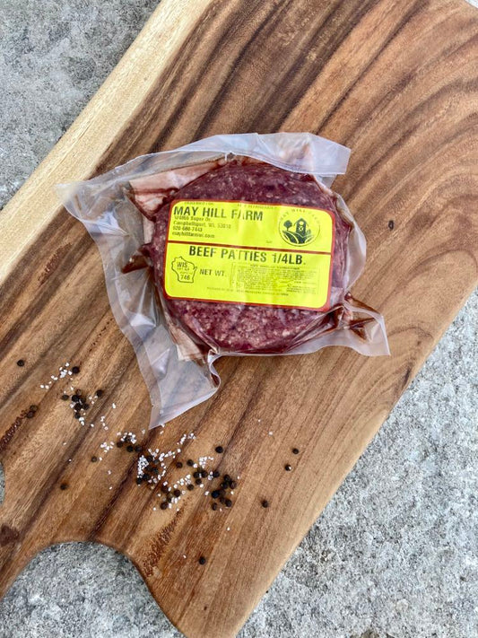 Hamburger Patties 1/4 lb. (grain-finished)