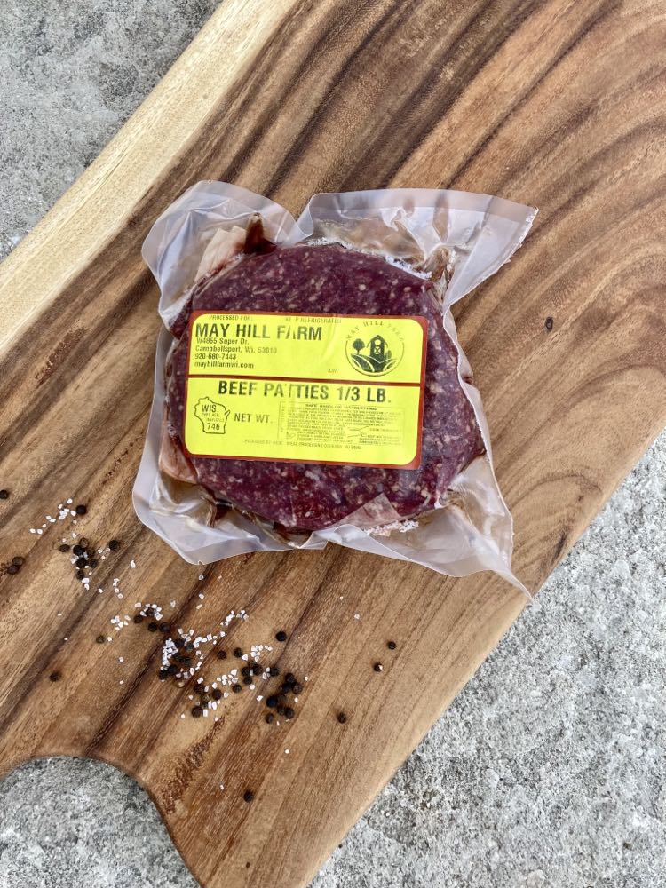 Hamburger Patties 1/3 lb. (grain-finished)
