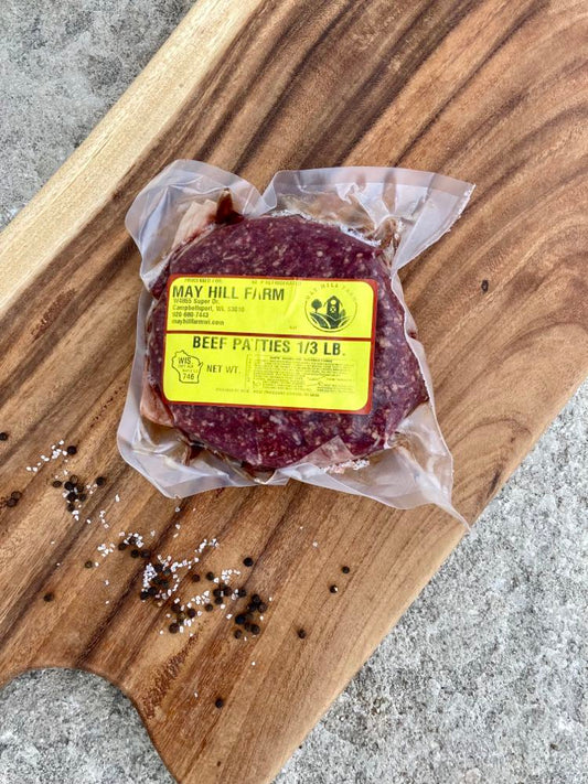 Hamburger Patties 1/3 lb. (grain-finished)