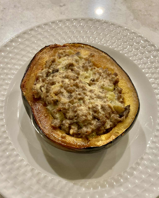 Squash + Sausage = The Ultimate Fall Comfort Meal